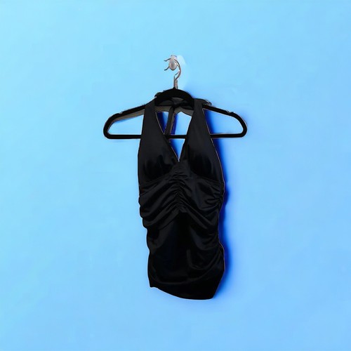 Spanx ruched halter tankini - halter,